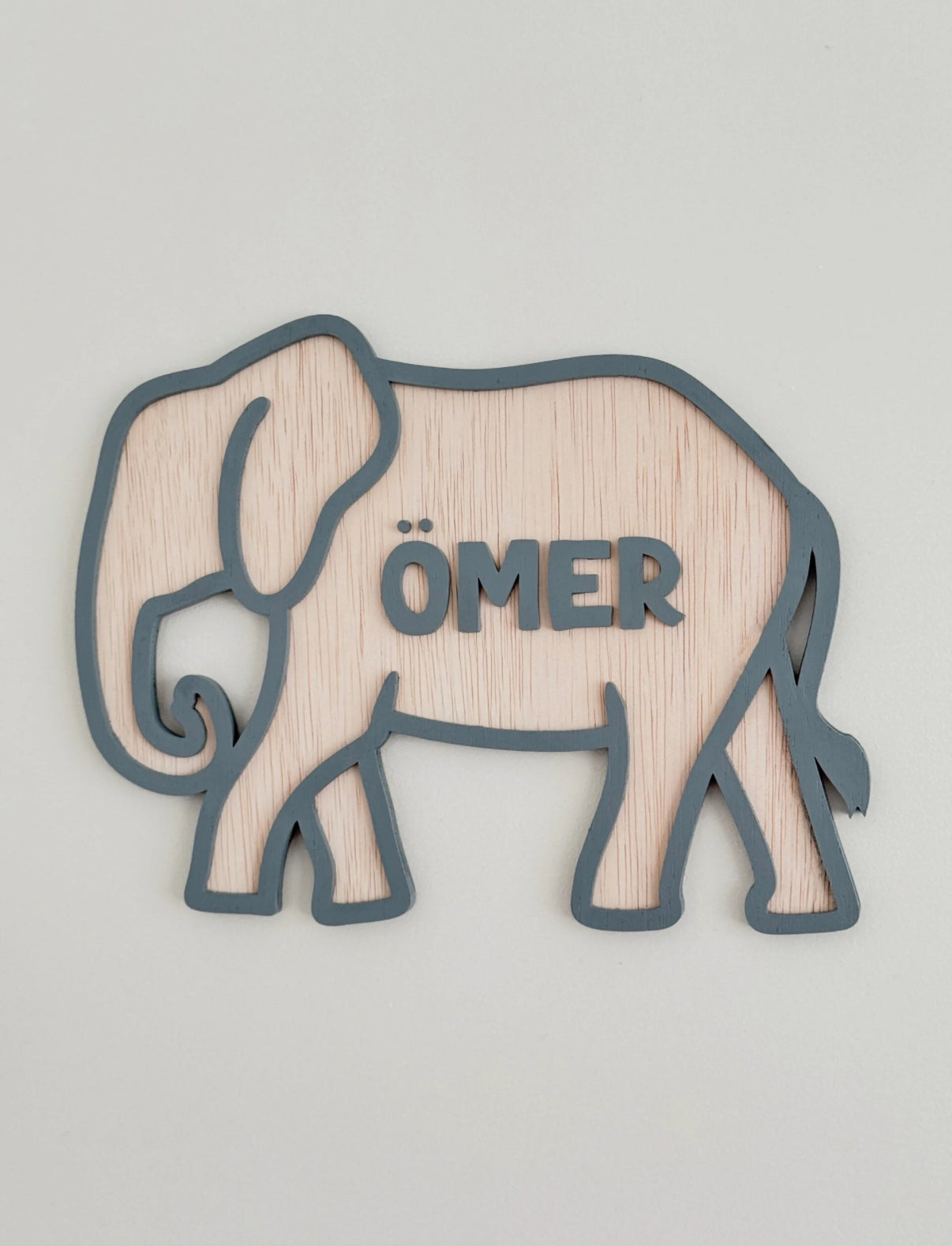 Houten Naambord | Olifant