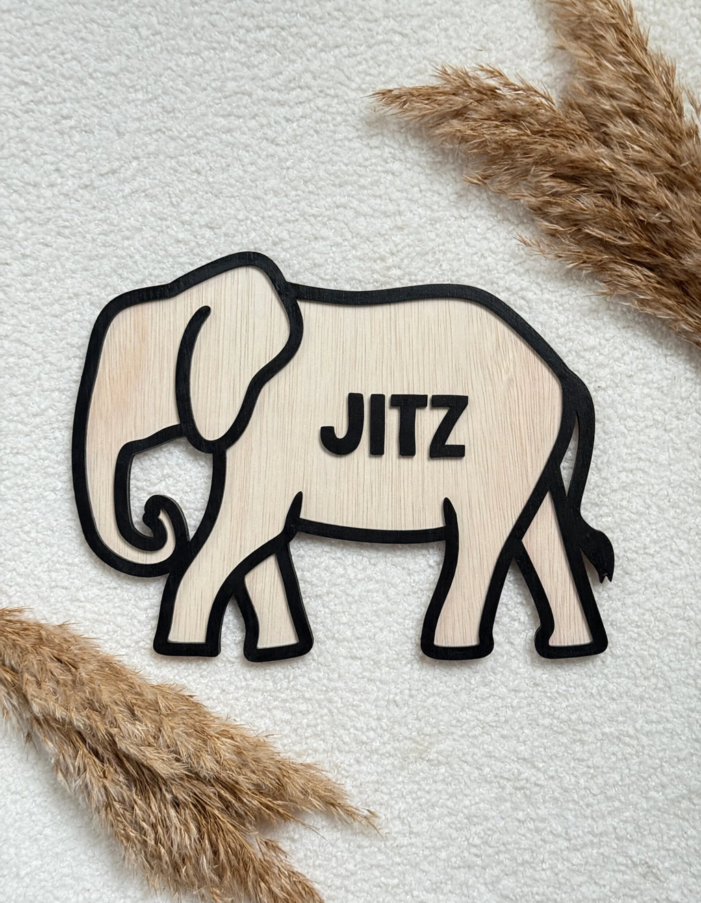 Houten Naambord | Olifant