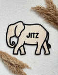 Houten Naambord | Olifant