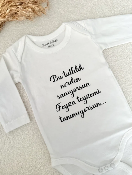 Romper met tekst naar wens