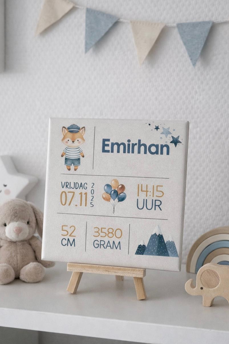 Geboortetegel | Thema Blauw