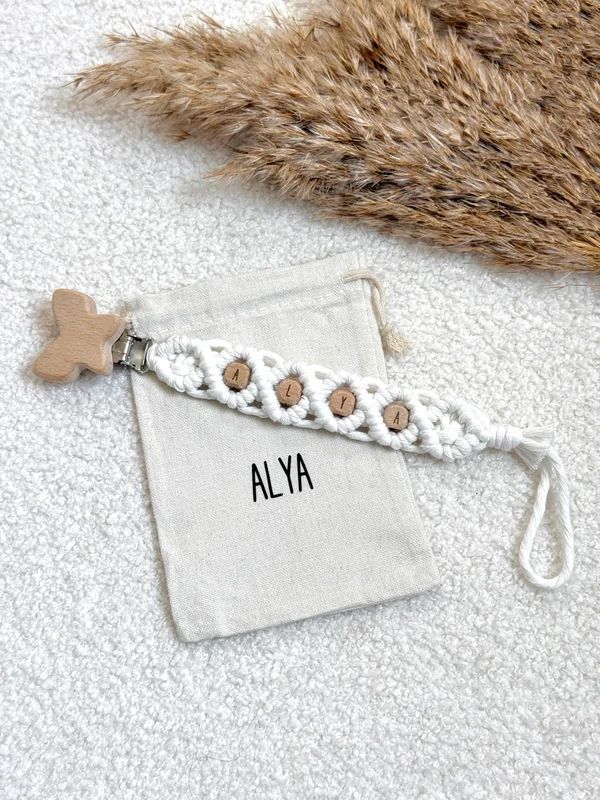 Macrame Speenkoord Met Naam