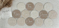 Mijlpaal | Rond | 3 Kleuren Beige